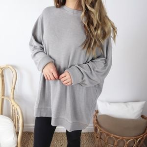 Slouchy lazy oversized pullover long sleeve